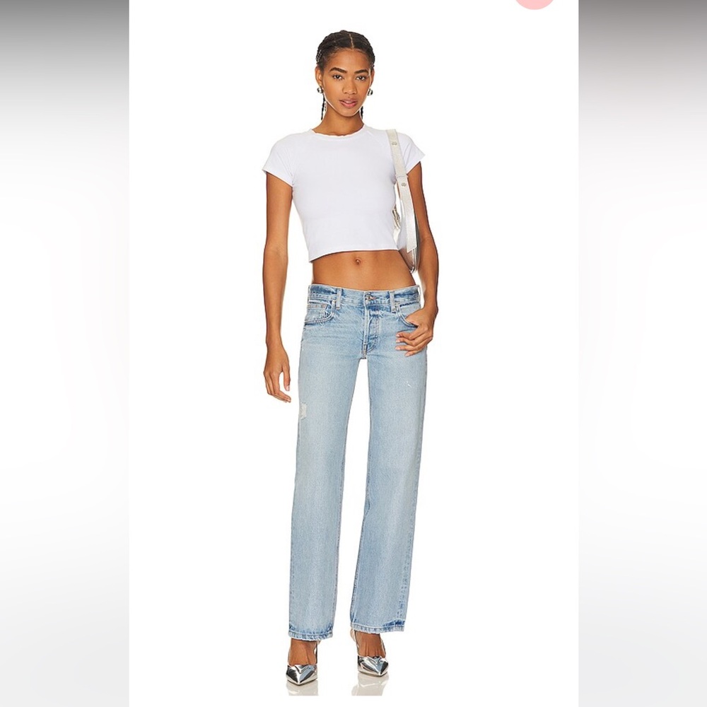 EB Denim Low Rise Baggy in Laguna size 27